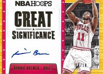 2014-15 Hoops - Great SIGnificance #69 Ronnie Brewer Front