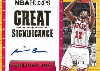 2014-15 Hoops - Great SIGnificance Gold #69 Ronnie Brewer Front