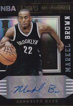 2014-15 Hoops - Hot Signatures #96 Markel Brown Front