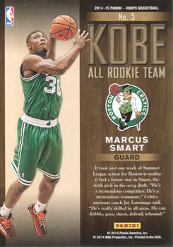 2014-15 Hoops - Kobe's All-Rookie Team #5 Marcus Smart Back