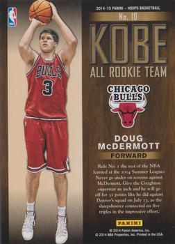 2014-15 Hoops - Kobe's All-Rookie Team #10 Doug McDermott Back