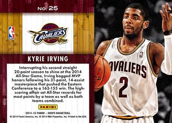 2014-15 Hoops - Lights...Camera...Action! #25 Kyrie Irving Back