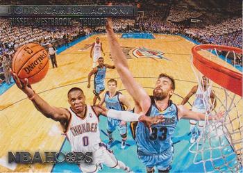2014-15 Hoops - Lights...Camera...Action! #28 Russell Westbrook Front