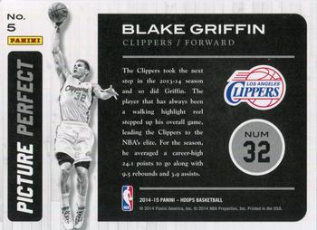 2014-15 Hoops - Picture Perfect #5 Blake Griffin Back