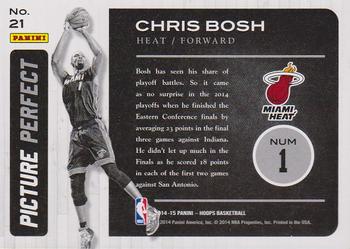 2014-15 Hoops - Picture Perfect #21 Chris Bosh Back