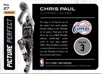 2014-15 Hoops - Picture Perfect #27 Chris Paul Back