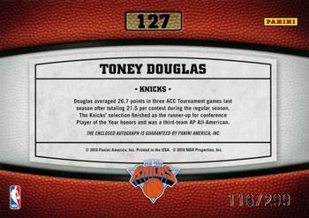 2009-10 Panini Timeless Treasures #127 Toney Douglas Back