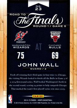 2014-15 Hoops - Road to the Finals #23 John Wall Back