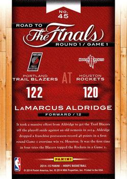 2014-15 Hoops - Road to the Finals #45 LaMarcus Aldridge Back