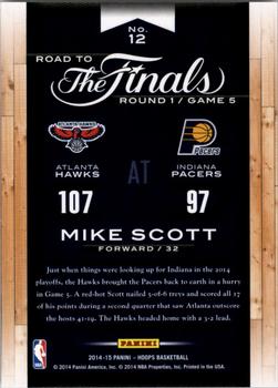 2014-15 Hoops - Road to the Finals #12 Mike Scott Back