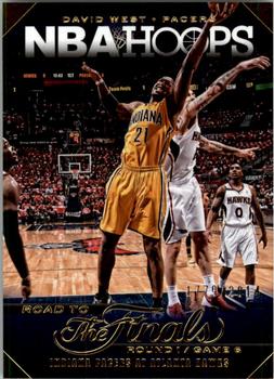 2014-15 Hoops - Road to the Finals #13 David West Front