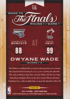 2014-15 Hoops - Road to the Finals #15 Dwyane Wade Back
