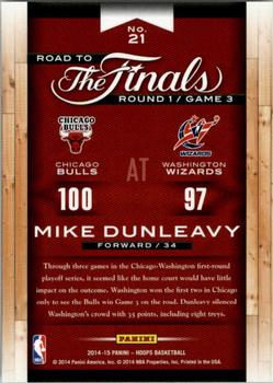 2014-15 Hoops - Road to the Finals #21 Mike Dunleavy Jr. Back