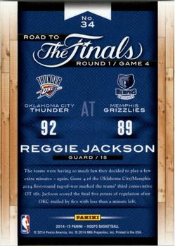 2014-15 Hoops - Road to the Finals #34 Reggie Jackson Back