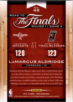 2014-15 Hoops - Road to the Finals #48 LaMarcus Aldridge Back