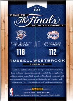 2014-15 Hoops - Road to the Finals #69 Russell Westbrook Back