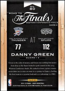 2014-15 Hoops - Road to the Finals #80 Danny Green Back