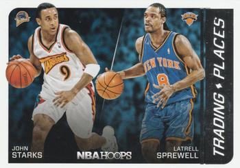2014-15 Hoops - Trading Places #4 John Starks / Latrell Sprewell Front