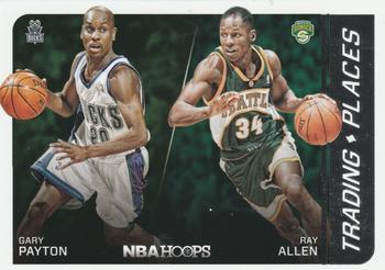 2014-15 Hoops - Trading Places #5 Gary Payton / Ray Allen Front