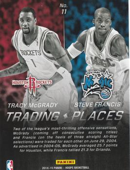 2014-15 Hoops - Trading Places #11 Tracy McGrady / Steve Francis Back