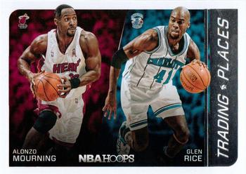 2014-15 Hoops - Trading Places #18 Alonzo Mourning / Glen Rice Front