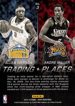 2014-15 Hoops - Trading Places #3 Allen Iverson / Andre Miller Back