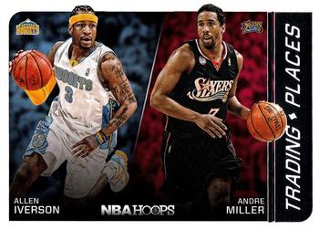 2014-15 Hoops - Trading Places #3 Allen Iverson / Andre Miller Front