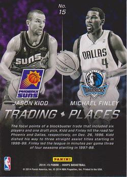 2014-15 Hoops - Trading Places #15 Jason Kidd / Michael Finley Back