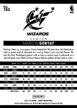 2014-15 Hoops - Gold #152 Marcin Gortat Back