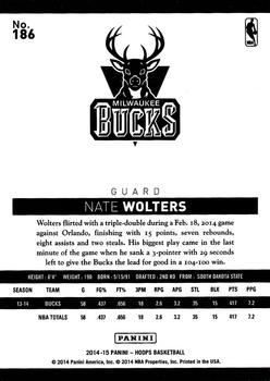2014-15 Hoops - Gold #186 Nate Wolters Back