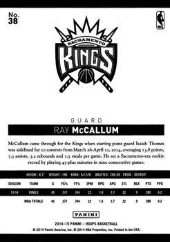 2014-15 Hoops - Gold #38 Ray McCallum Back