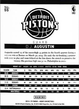 2014-15 Hoops - Gold #55 D.J. Augustin Back