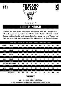 2014-15 Hoops - Gold #141 Kirk Hinrich Back