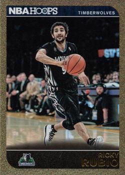 2014-15 Hoops - Gold #170 Ricky Rubio Front