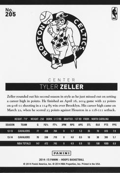 2014-15 Hoops - Gold #205 Tyler Zeller Back