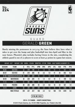 2014-15 Hoops - Gold #224 Gerald Green Back