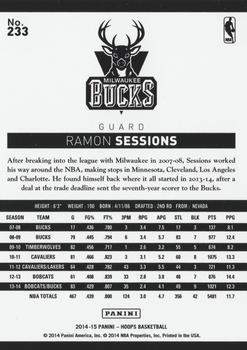 2014-15 Hoops - Gold #233 Ramon Sessions Back