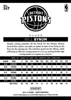 2014-15 Hoops - Gold #247 Will Bynum Back