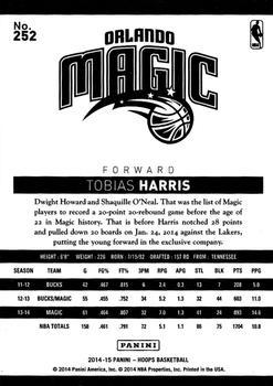 2014-15 Hoops - Gold #252 Tobias Harris Back