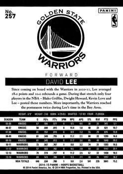 2014-15 Hoops - Gold #257 David Lee Back