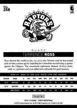 2014-15 Hoops - Gold #258 Terrence Ross Back