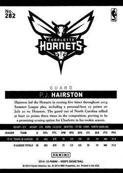 2014-15 Hoops - Gold #282 P.J. Hairston Back