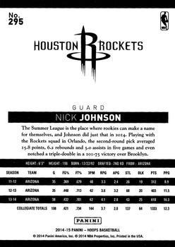 2014-15 Hoops - Gold #295 Nick Johnson Back