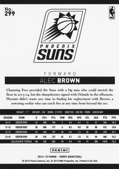 2014-15 Hoops - Gold #299 Alec Brown Back