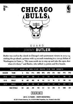 2014-15 Hoops - Green #5 Jimmy Butler Back