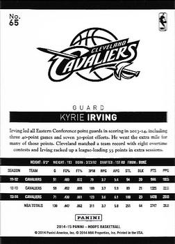 2014-15 Hoops - Green #65 Kyrie Irving Back