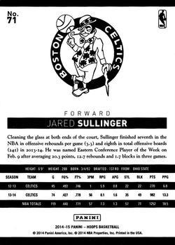 2014-15 Hoops - Green #71 Jared Sullinger Back