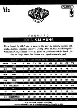 2014-15 Hoops - Green #122 John Salmons Back