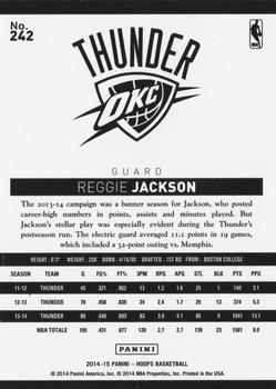 2014-15 Hoops - Green #242 Reggie Jackson Back