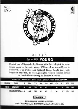 2014-15 Hoops - Green #275 James Young Back